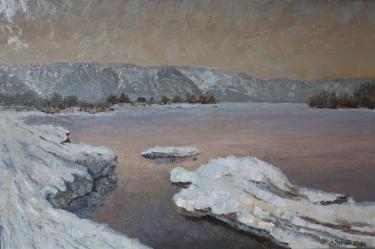 Апрель. Утро на Каме Чёрный А.В.