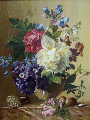 Букет с белым пионом Маркова Т.В.