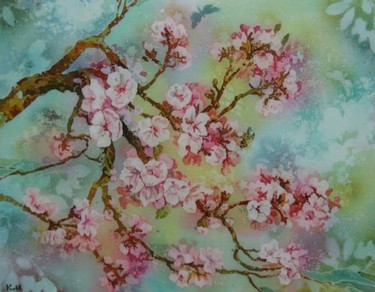 Цветущая вишня (батик) Кислова М.А.