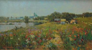 деревенский пейзаж Прокопьев Г.В.