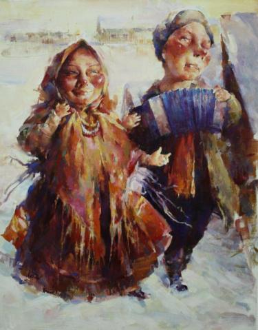 Деревенский сюжет с гармонью Поляков С.В.