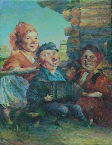 деревенский вечер Поляков С.В.