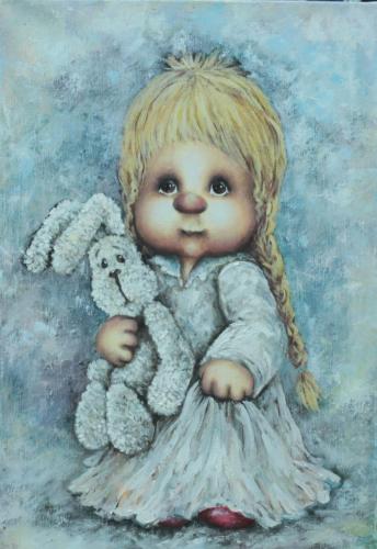 девочка с зайцем Корчагина Е.А.