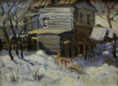 Казанский заснеженный дворик Закиров А.М.