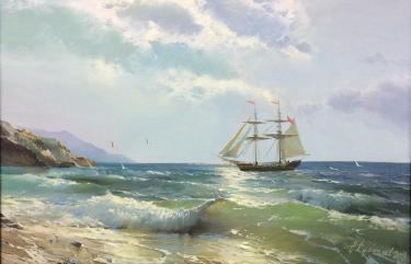 На морском берегу Румянцев П.В.