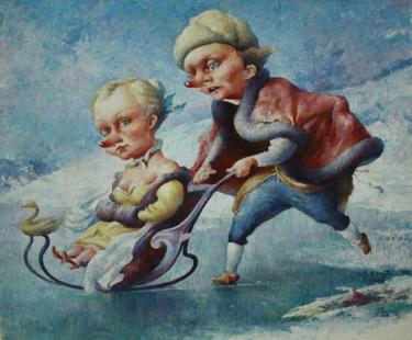 На санках Поляков С.В.