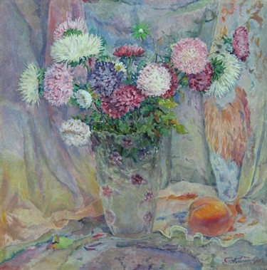 Натюрморт с астрами Кисилёв А.