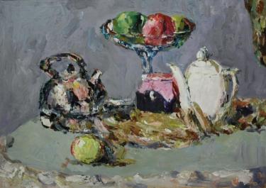 Натюрморт с чайником Кичубаев Т.Т.