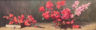 Натюрморт с цветами и книгой Попов В.А.