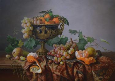 Натюрморт с фруктами и синей чашей Чернышов М.В.