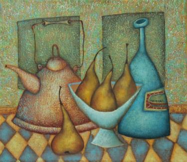 натюрморт с грушами Сулимов Д.А.