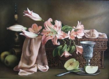 Натюрморт с лилиями Городетская И.