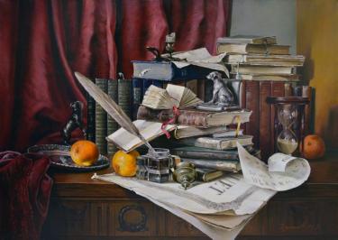 Натюрморт со старинными книгами Чернышов М.В.
