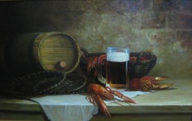 Натюрморт с раками Ильин В.А.