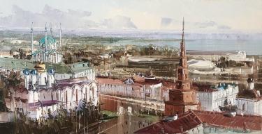 Панорама с башней Сююмбике Галимов Н.Н.