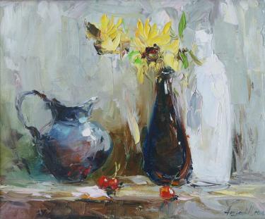 Подсолнухи и черешня Андреев Н.Л.