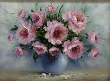 Розовые пионы Генералов Е.А.