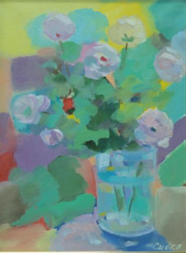 розовый букет Сивко Л. Ю.