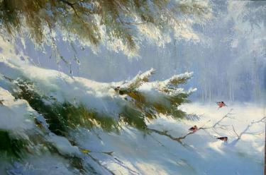 Снегири на ветке Румянцев П.В.