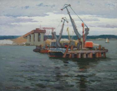 Строительство моста через Волгу Родионов В.А.