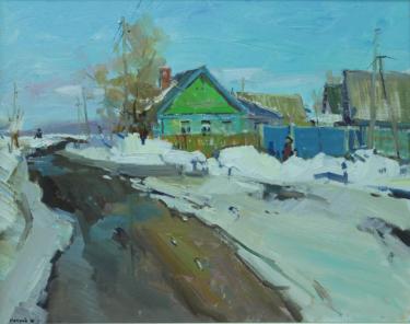 весна в деревне Петров Н.С.