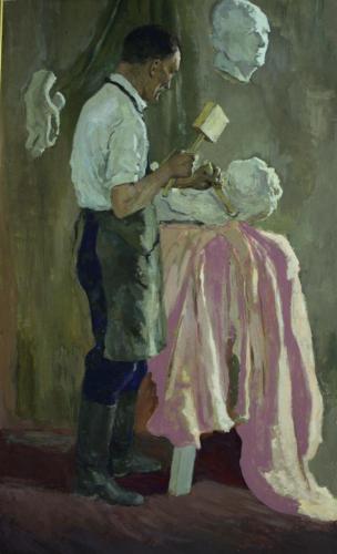 В мастерской Родионов В.А.