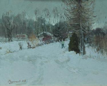 зимний пейзаж Родионов В.А.