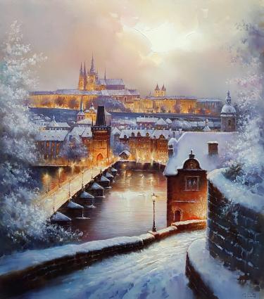 Зимний вечер в Праге Давлетьянов Г.