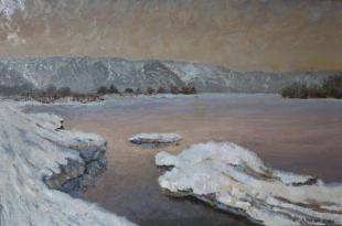 Апрель. Утро на Каме 204