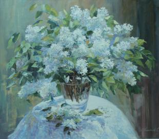 белая сирень 90