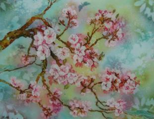 Цветущая вишня (батик) 97