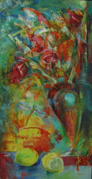 Цветы с лимонами 255