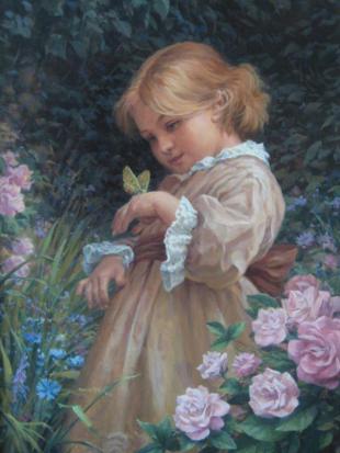 Девочка с бабочкой 74