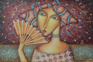 девушка с веером 176