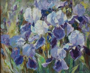 Ирисы сиреневые 90