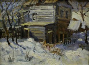 Казанский заснеженный дворик 271