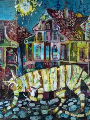 Кошки-мышки (батик) 170