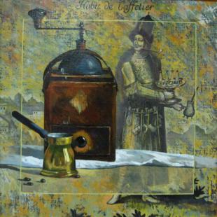 Натюрморт на фоне гравюры 166