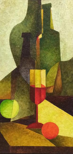 Натюрморт с бутылками 335