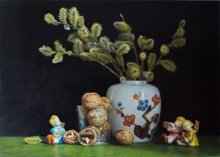 Натюрморт с фигурками ангелов Шагидуллин Р.С.