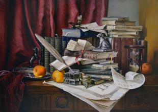 Натюрморт со старинными книгами Чернышов М.В.