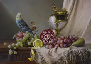 Натюрморт с попугаем 205