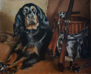 Охотничий натюрморт с собакой 2 42