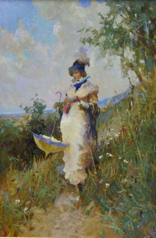 Пейзаж с девушкой 147