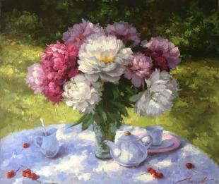 Пионы на столе 278