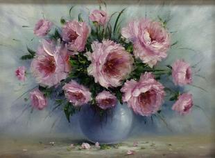 Розовые пионы 236