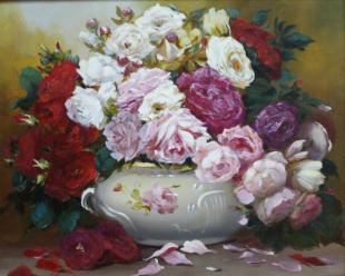 Розовый букет 90