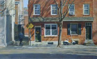 Рыжий дом, оранжевый мотороллер Шагидуллин Р.С.