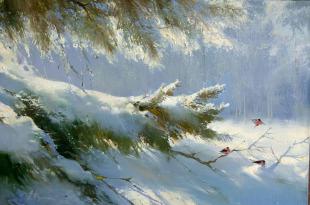 Снегири на ветке Румянцев П.В.