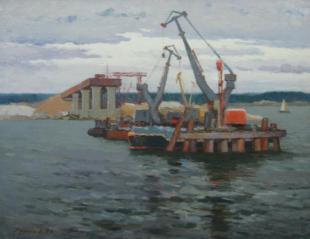 Строительство моста через Волгу Родионов В.А.